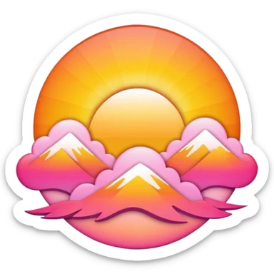 Sunrise sticker