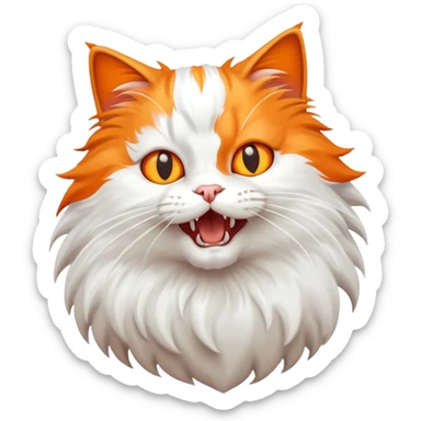 cat attack 1234 sticker