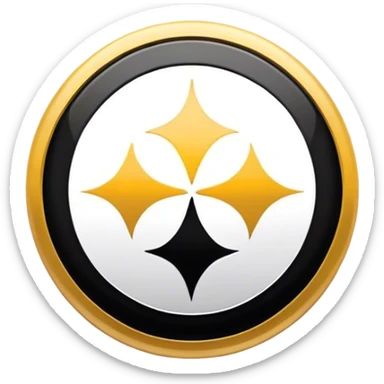 Steelers logo sticker