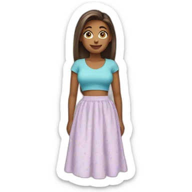 maxi skirt sticker