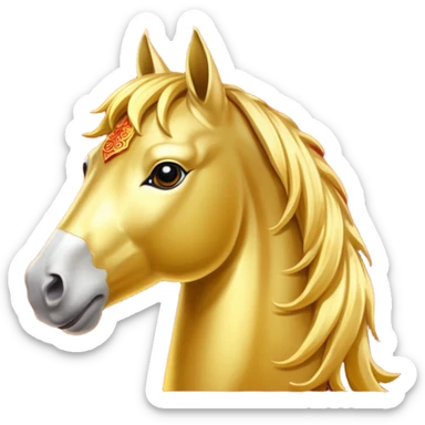 Chinese new year 马，加新年字眼 2026 新年快乐 sticker