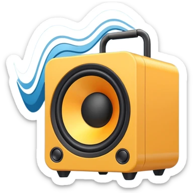 speaker sound output sticker