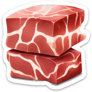 Peice of raw steak smoking sticker
