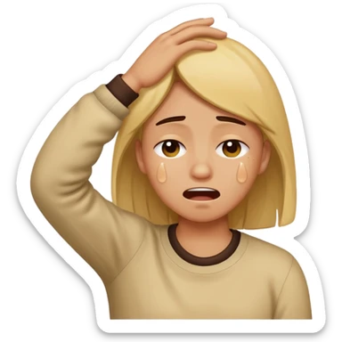 sobbing and dabbing sticker