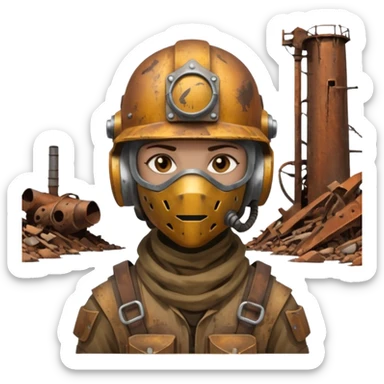 débrouille ferrailleur post apo survie loot pas de personnage sticker