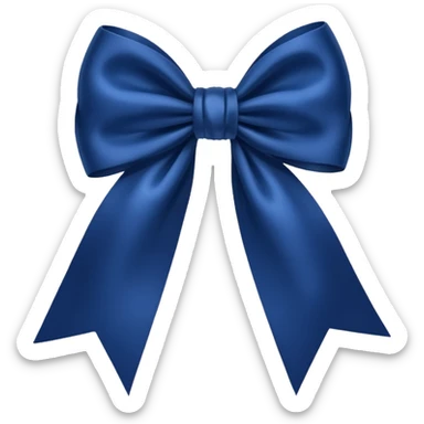 Laço azul escuro  sticker