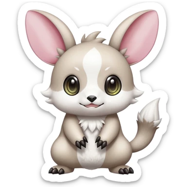 Pancham-Minccino-Petilil-Minun-Fakémon-Digimon-fusion-creature sticker