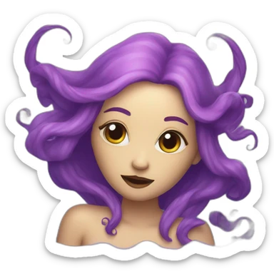 siren (evil mythical creature) swimming sticker