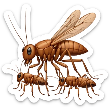 Bunch of crickets sticker