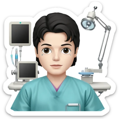 Micheal Jackson on the Surgery table sticker