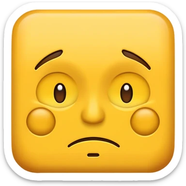 Judgmental emoji making a sure as if face  sticker