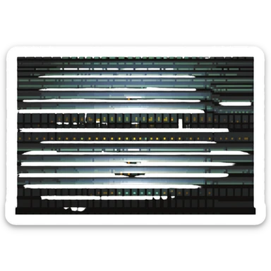 Metal dielectric interface boundary with light waves demonstrating reflection and transmission sticker