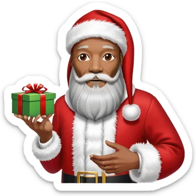 Snoop dog Santa  sticker