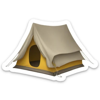 tente de camping sticker