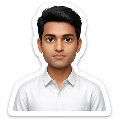 Indian young man at 25 years old  sticker