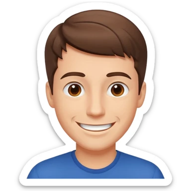 Energetic man sticker