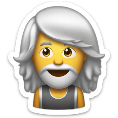 Peluquera con botella de cerveza sticker