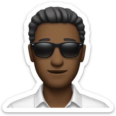 Frozen cool sunglasses man sticker