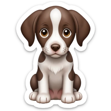 German short-tailed pointer puppie sticker