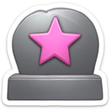 iron with a pink star sticker