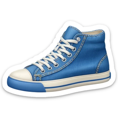 Denim sneakers sticker