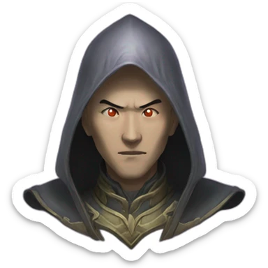 Baldurs gate Asian mindflayer sticker