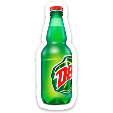 Mountain Dew Baja Blast in bottle sticker