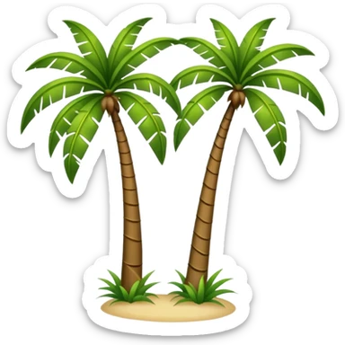 florida plam trees sticker
