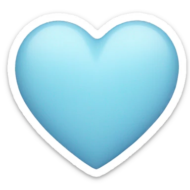 Pastell Blue Heart sticker