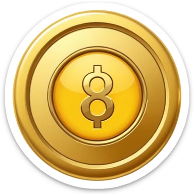 discount badge coin inside "%" sticker