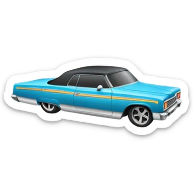 Lowrider car sticker