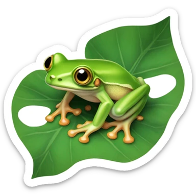 a tree frog sticker