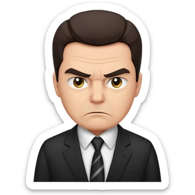 Irritated boss sticker