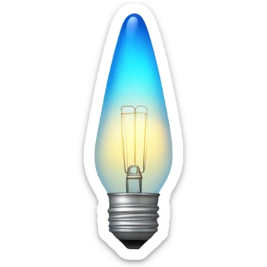 navi blue bulb sticker