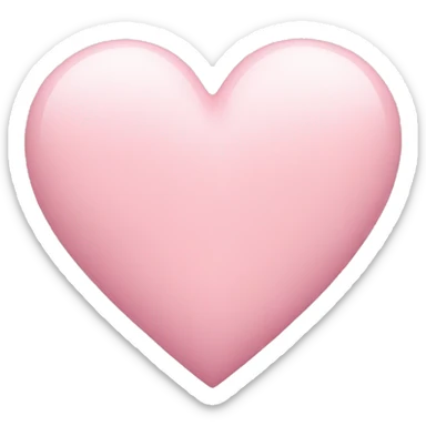 pastel pink heart sticker