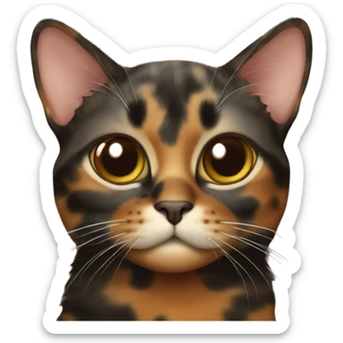 Tortoiseshell cat sticker