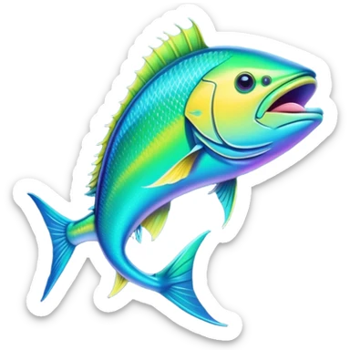 mahi mahi fish  sticker