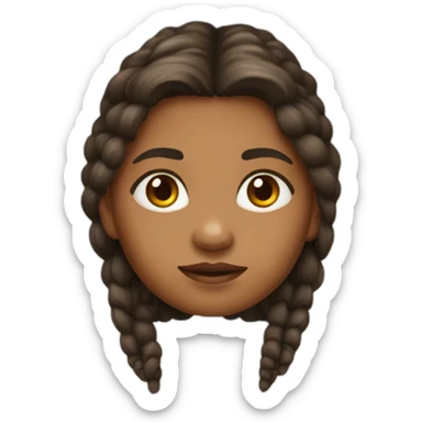 a girl of the Cro-Magnon age sticker