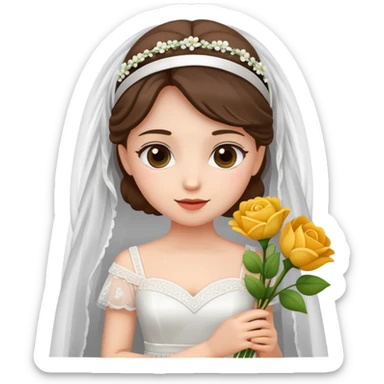 bride girl sticker