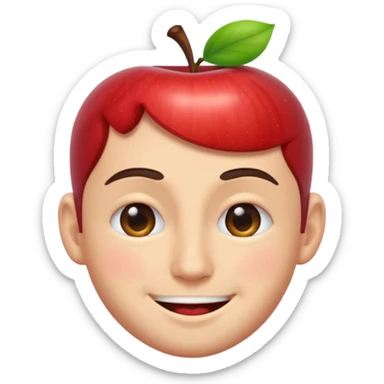 Inaki Godoy winking, apple style emoji sticker