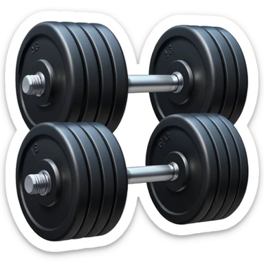 a black dumbbell with only one disk sticker