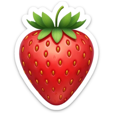 A strawberry sticker