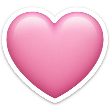 Aesthetic pink heart sticker