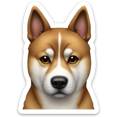 Japanese akita inu brindle  sticker