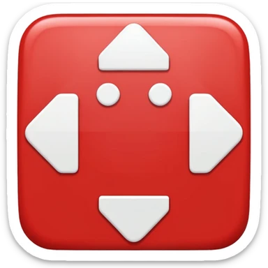 mach mir ein rotes viereck wo nur ein weißes X drinnen ist sticker