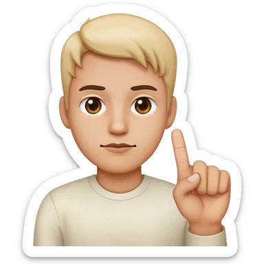 side eye emoji holding up the middle finger sticker