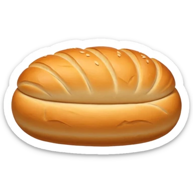 bread loaf taking a nap sticker