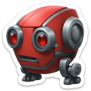 bot with red siron sticker