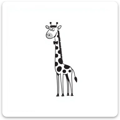 Giraffe sticker