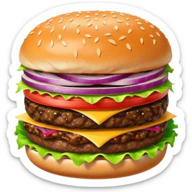 Burger sticker